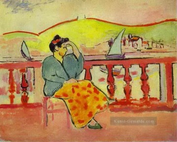  Matisse Werke - Lady on the Terrace abstrakter Fauvm Henri Matisse